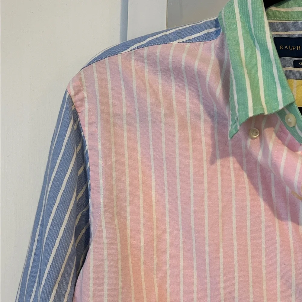 Ralph Lauren Pastel Striped Button Down Shirt - Picture 2 of 4